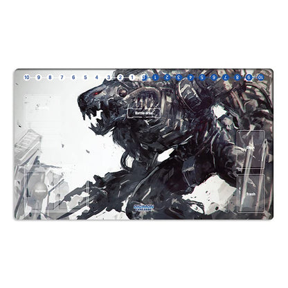 Mlikemat New DTCG Duel Playmat Digimon Machinedramon Anime Trading Card Game Mat & Card Zones + Free Bag