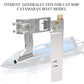 RC Boat Rudder Assembly, 0.2in Flexible Shaft with Bracket 4.3in Integrated Rudder Kits Fit for Ship Boat Model