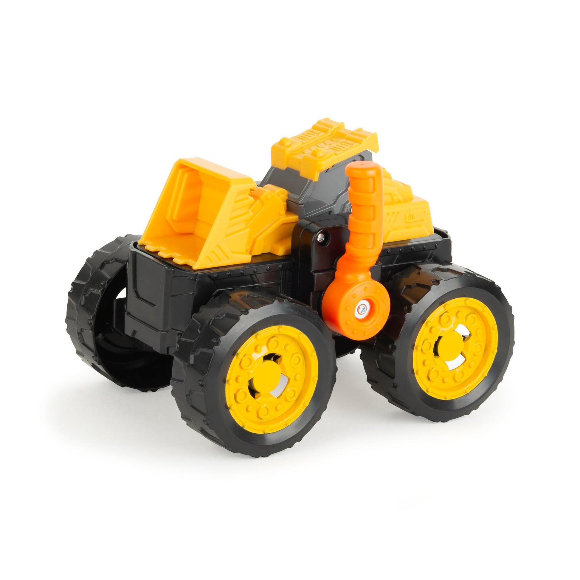 TOMY Monster Treads John Deere Flipper Truck Toy - 2-in-1 Transforming Dump Truck and Loader Toy with Heavy Duty Tires - Kids Construction Toys - Ages