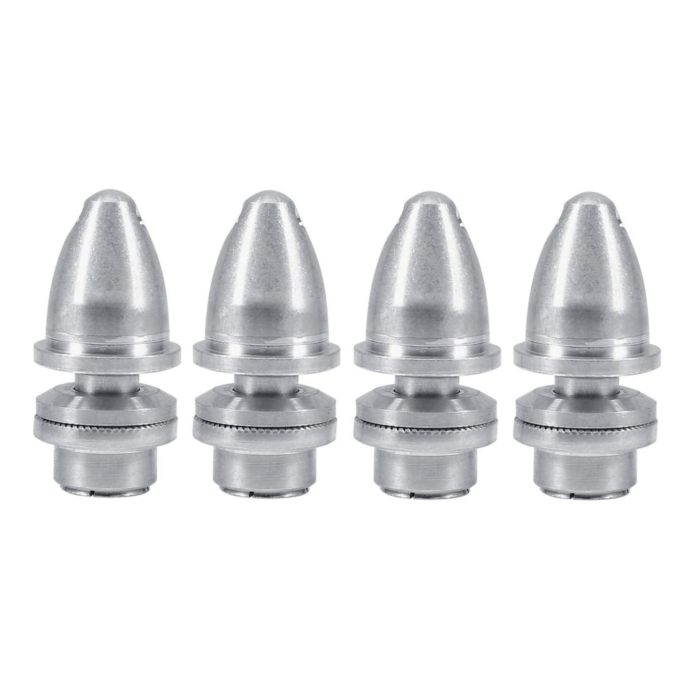 RuiLing 4pcs 3.0mm Aluminum Bullet Airplane Spinner for M5 RC Airplane Electric Aircraft DIY Parts