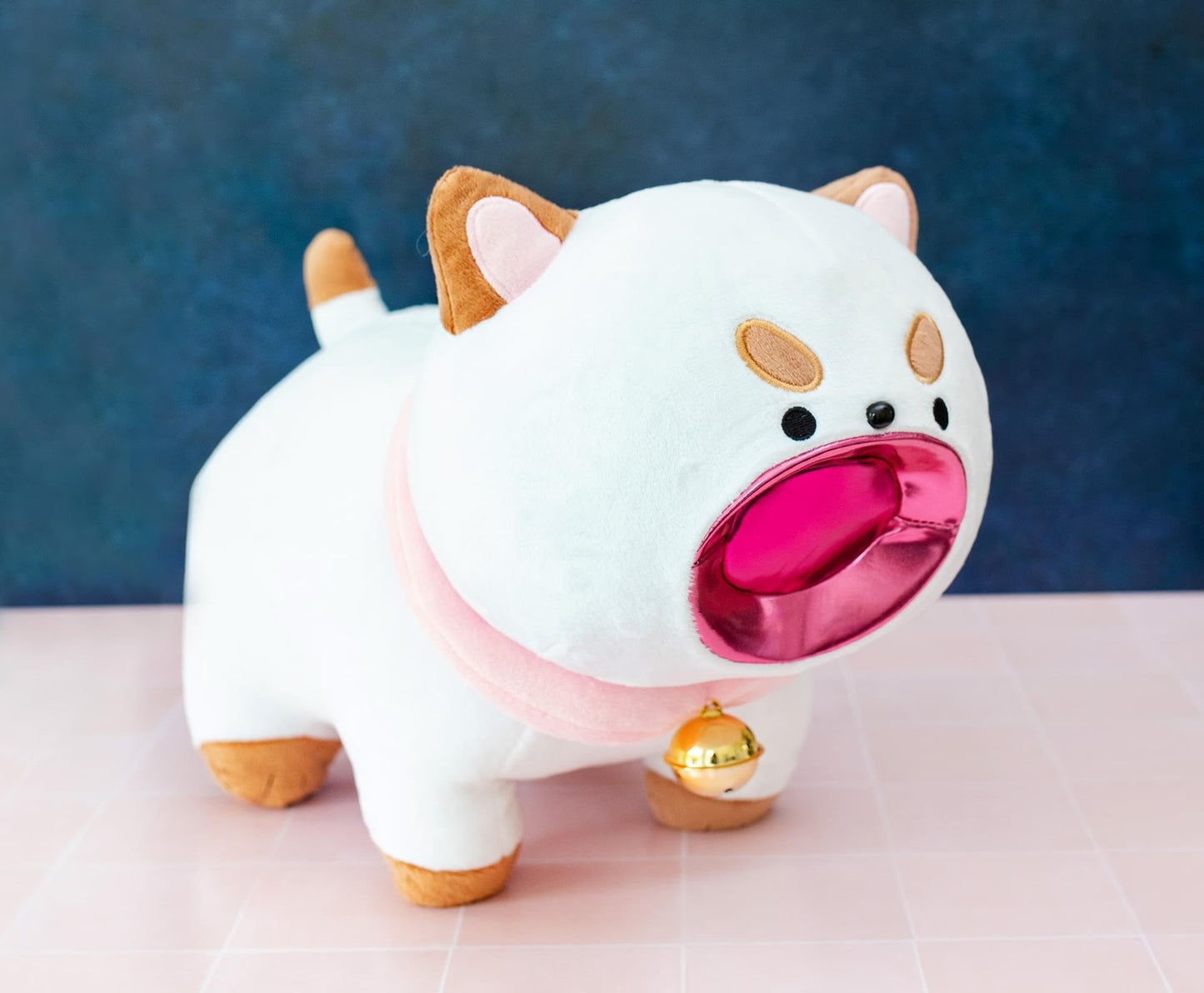 Bee and Puppycat 16-Inch Laser Mouth Puppycat Collector Plush Toy | Huggable Soft Stuffed Animal for Cuddling | Officially Licensed Collectible