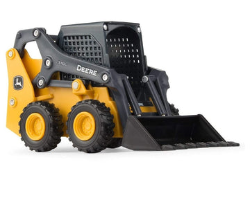 TOMY Big Farm John Deere 318G Skid Steer Toy - 1:32 Scale - Officially Licensed Farm and Construction Toys - Free Rolling Wheels and Realistic Detail