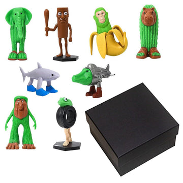 2025 New Italian Brainrot Toy, Figures Animals Tralalero Tralala Figure Bombardiro Crocodilo for Brain Rot Cake Toppers Birthday Gifts Party