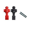 Shelti 1 Red & 1 Black Foosball Men with Roll Pins