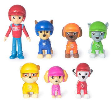 Paw Patrol - Paw Patrol Gift Set 7 Rescue Wheels Figurines - Collectible Action Figures - All-Terrain Theme - Ages 3+