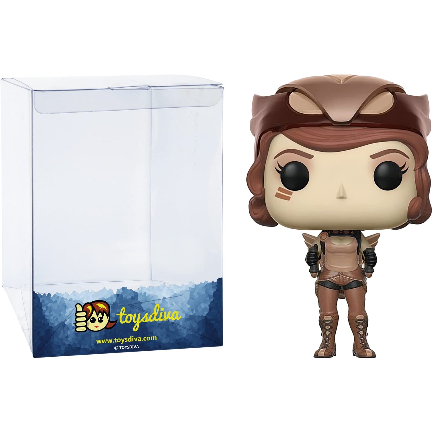 Funko H a w k g i r l (Hot Topic Exc): P o p ! Heroes Vinyl Figurine Bundle with 1 Comics Theme Compatible Trading Card (223-23652)