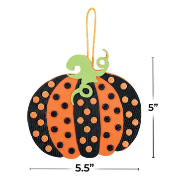 Polka Dot Pumpkin Ornament Craft Kit - 12 - Crafts for Kids and Fun Home Activities