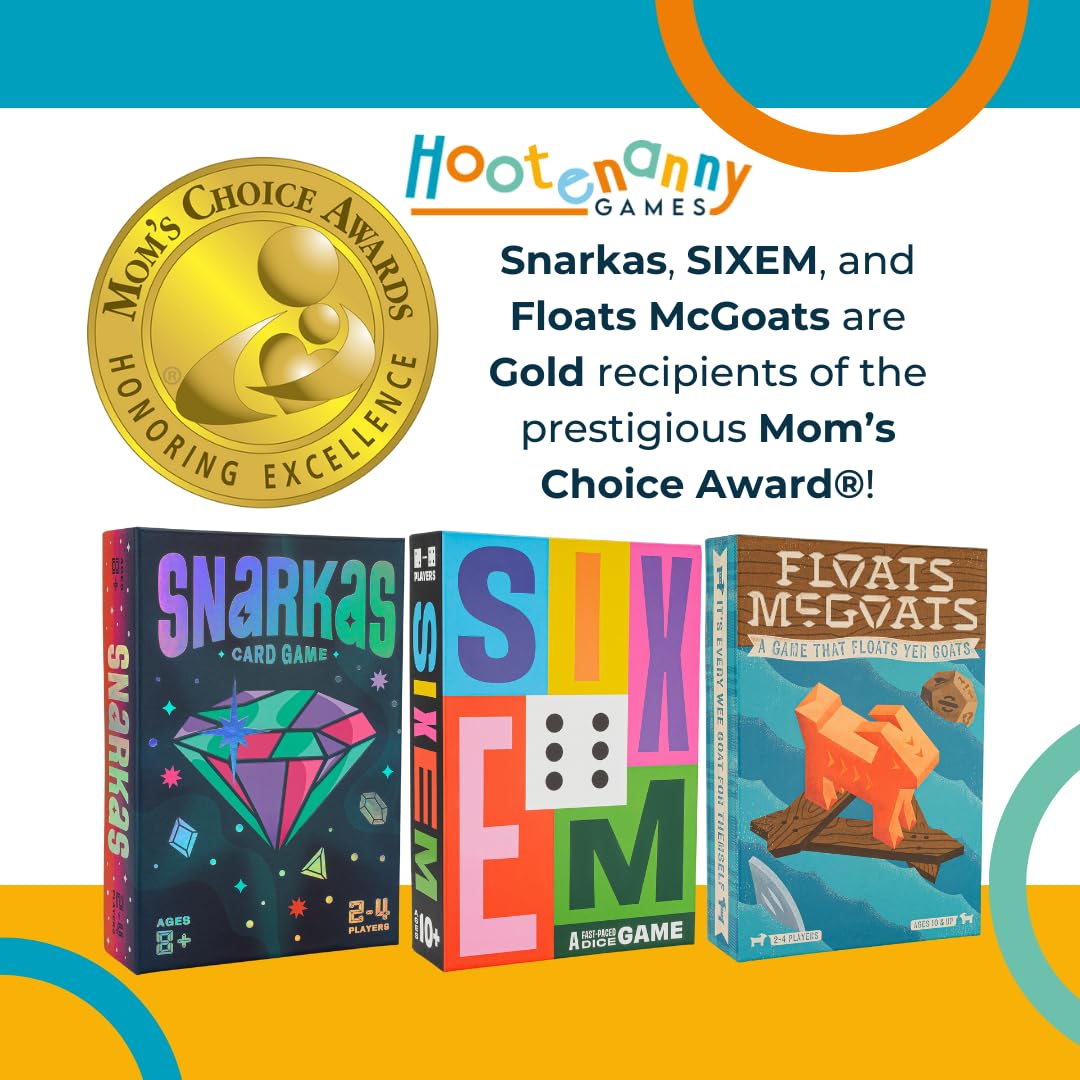 Hootenanny Games Snarkas Card Game | Gem-Collecting Adding & Matching Game | Perfect for Family Games | 2-4 Players, Ages 8+