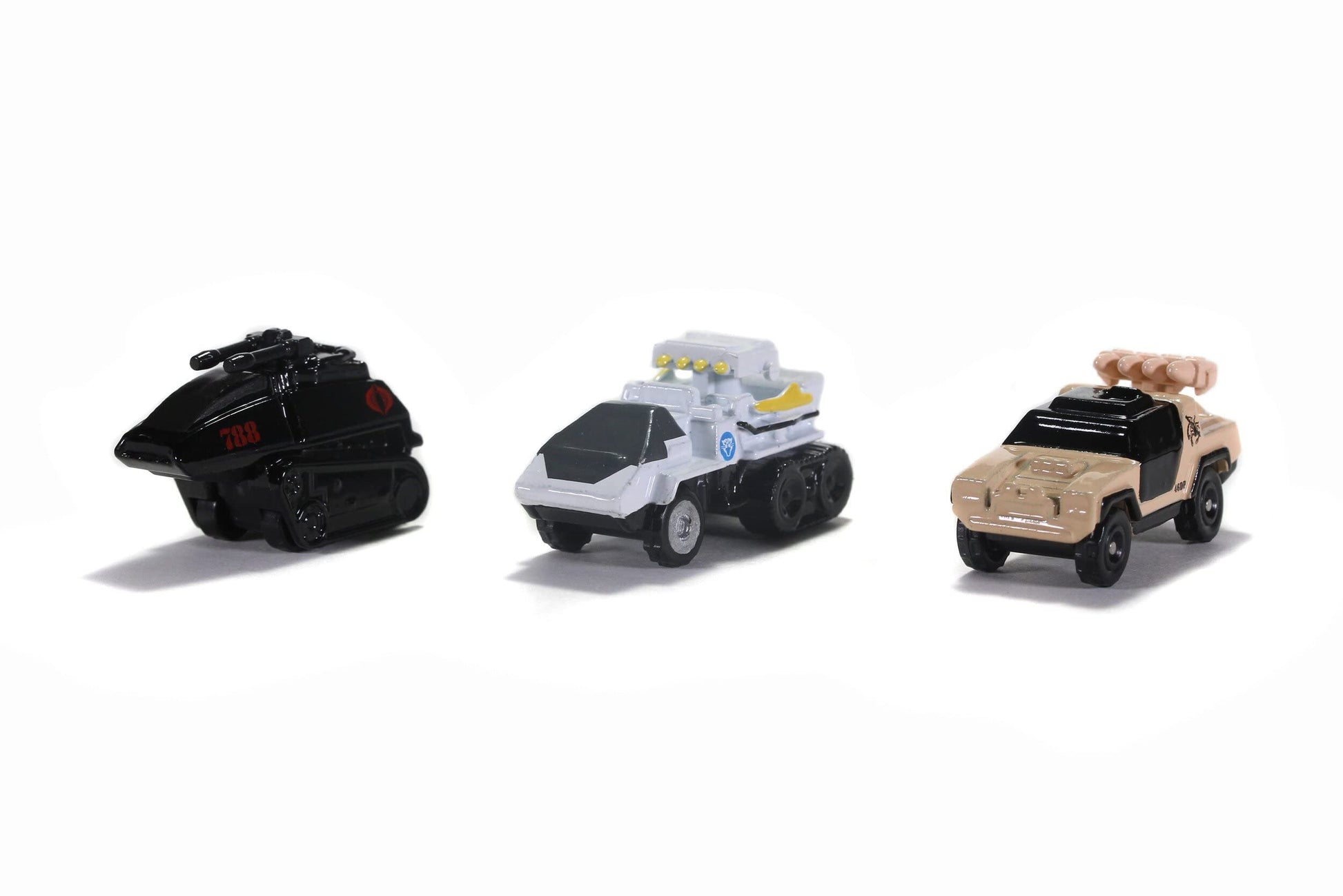 Jada Toys GI Joe 1.65" Nano 3-Pack Die-cast Cars, Toys for Kids and Adults (32083)