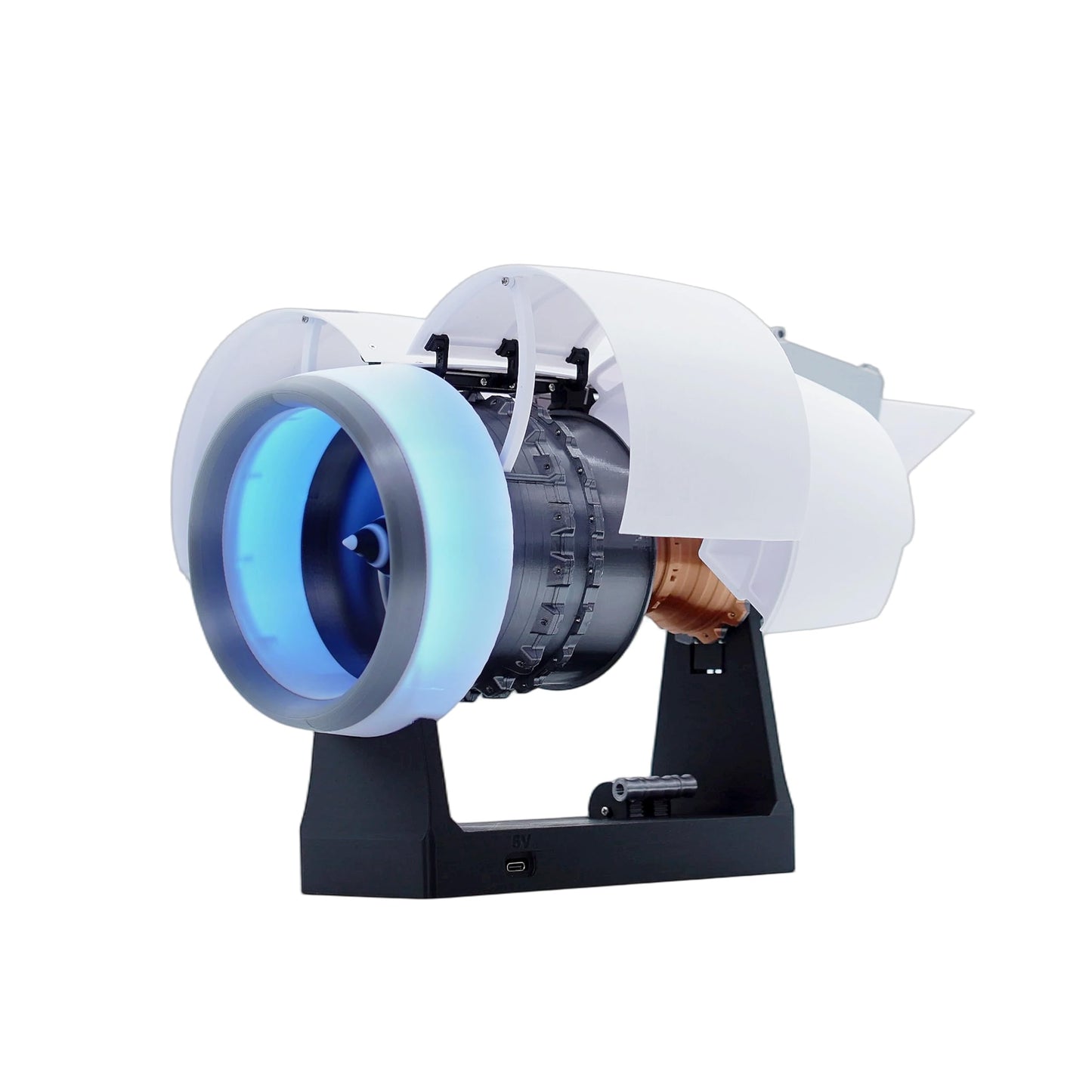 TR-900 Large Scale Turbofan Engine Building Kit High Complexity Abundant Parts Hyper Realistic Assembly Gift for Aerospace Enthusiasts Kids Adults