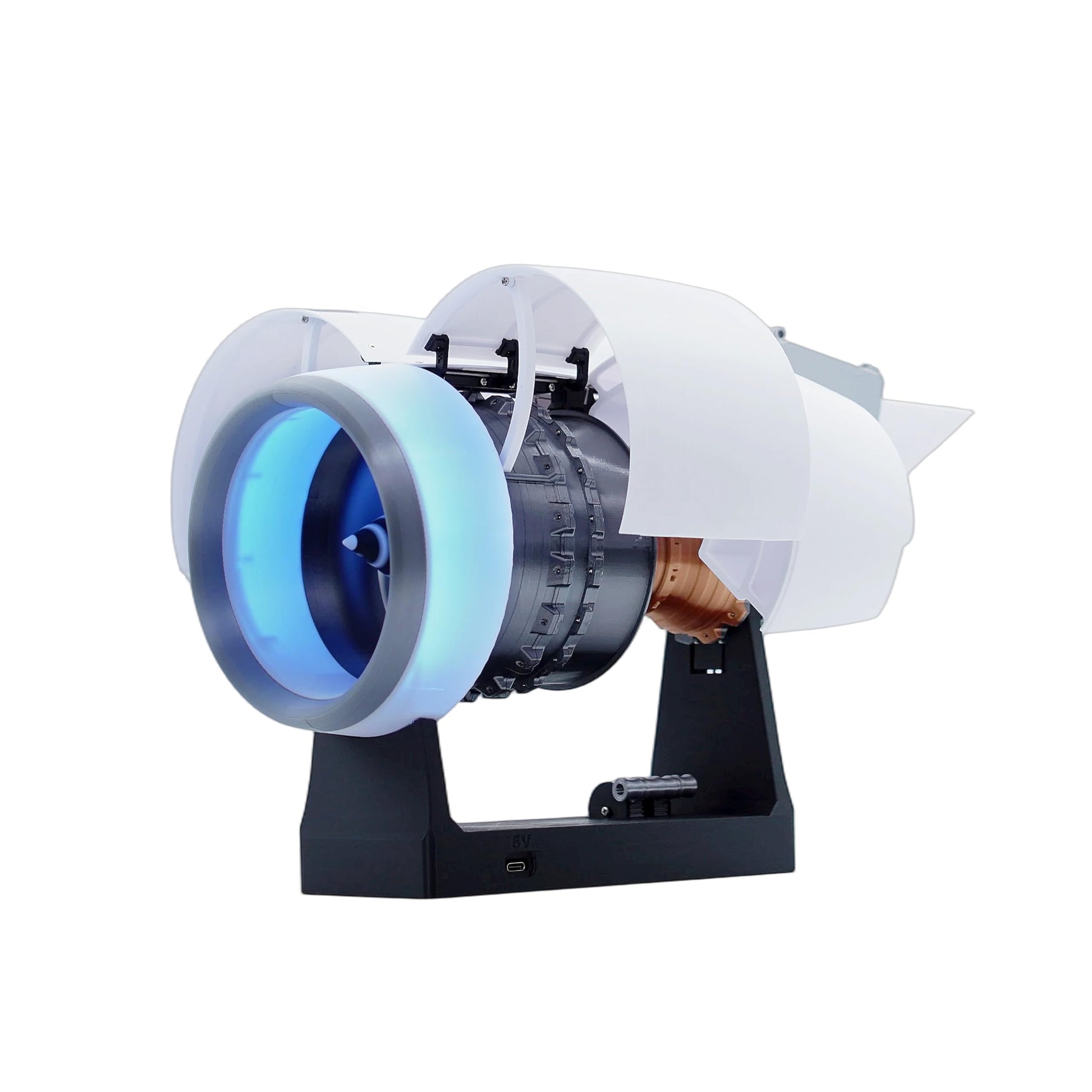 TR-900 Large Scale Turbofan Engine Building Kit High Complexity Abundant Parts Hyper Realistic Assembly Gift for Aerospace Enthusiasts Kids Adults