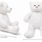 KINNEX COLLECTIONS SINCE 1997 20" Teddy Bear with Elegant Dress (Centerpiece) ~ B16631N-7 (Burgundy)