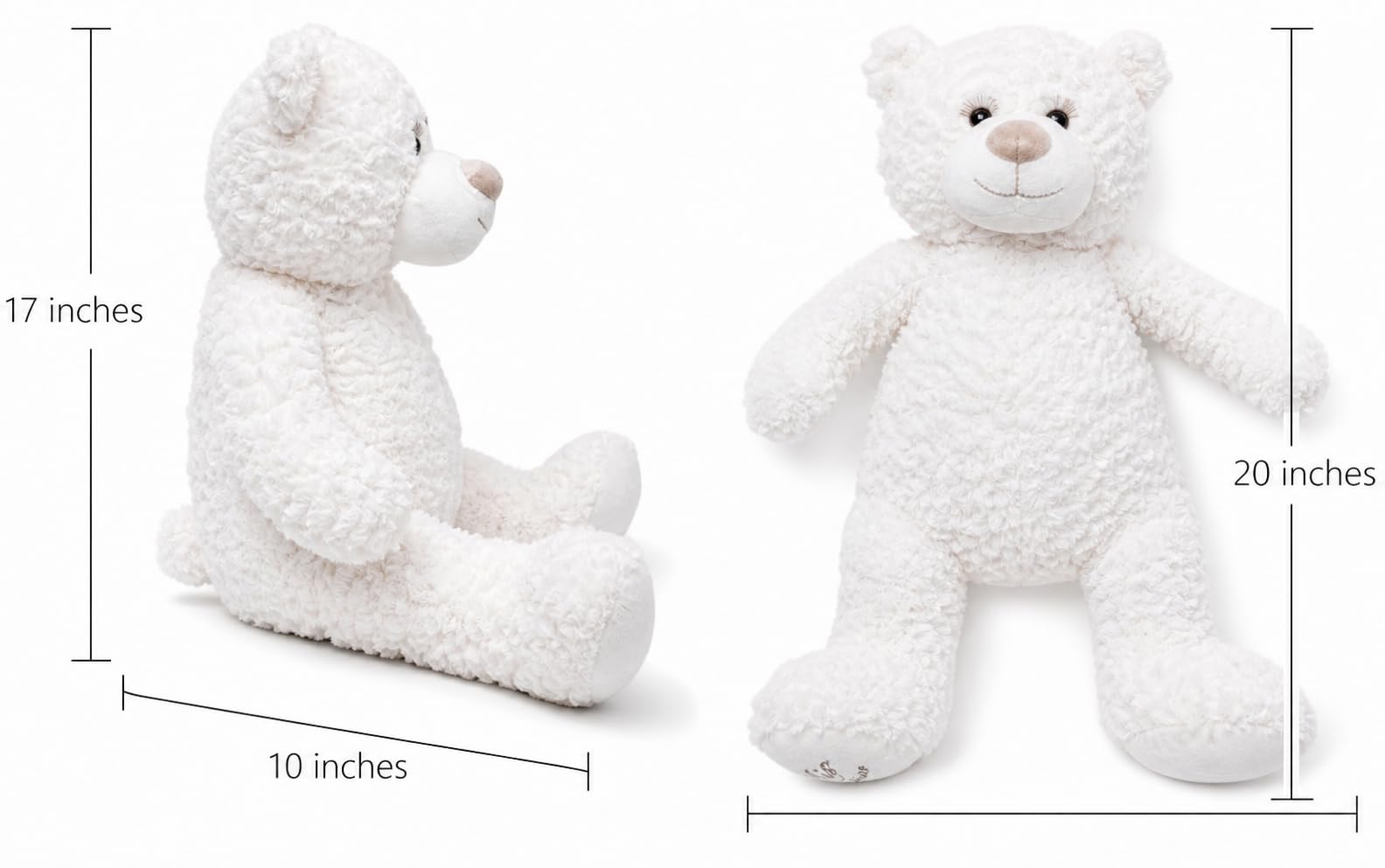 KINNEX COLLECTIONS SINCE 1997 20" Teddy Bear with Elegant Dress (Centerpiece) ~ B16631N-7 (Burgundy)