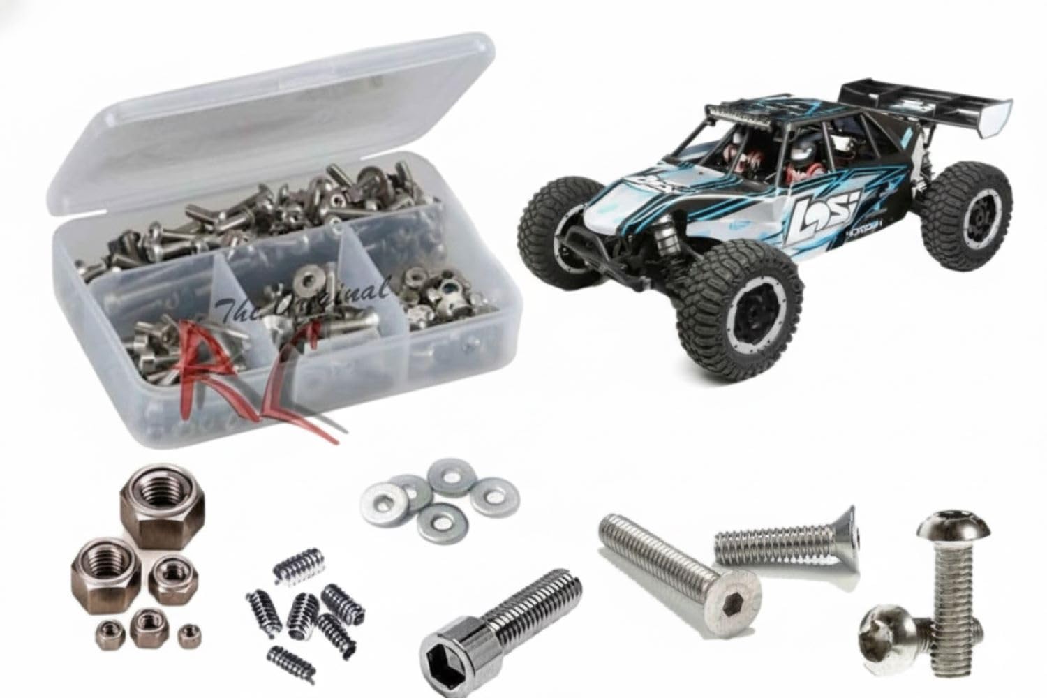 LOS111 - Compatible with Losi DBXL Nitro 1/5th (#LOS05010) Stainless Steel Screw Kit