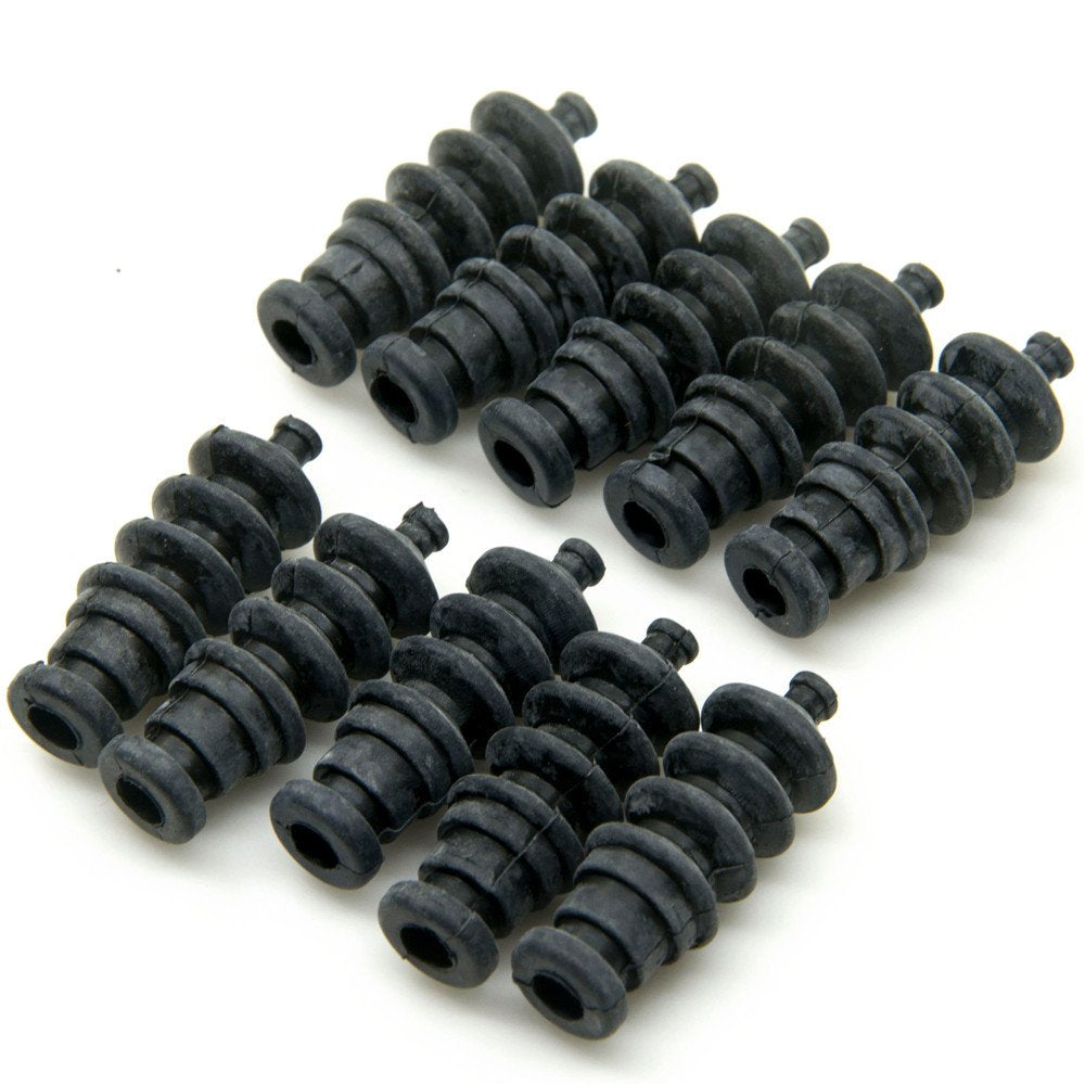 QUE-T 10Pcs Waterproof Push Rod Rubber Seal Bellow 37mm for RC Boat