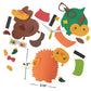 Nerdy Fall Critter Foam Magnets Craft Kit - Makes 12 - DIY Crafts for Kids and Fun Home Activities