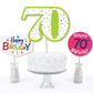 Big Dot of Happiness 70th Birthday - Cheerful - Colorful Party Centerpiece Sticks - Table Toppers - Set of 15