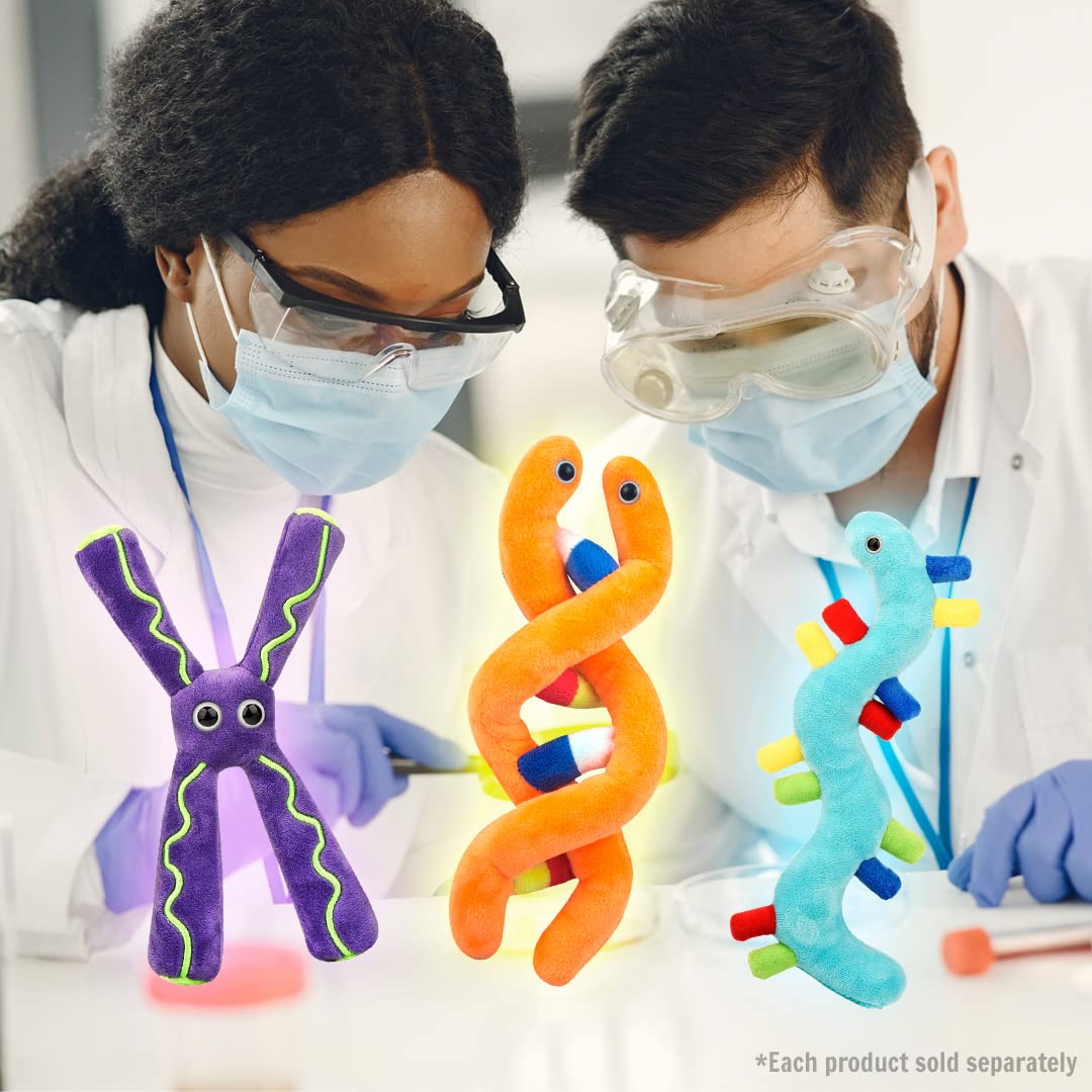 GIANT MICROBES Chromosome Plush, Genetics Gift, DNA Gifts, Genealogy, Ancestry Gift, Biology Plushies, Genetic Counselor, Forensic Science Gifts