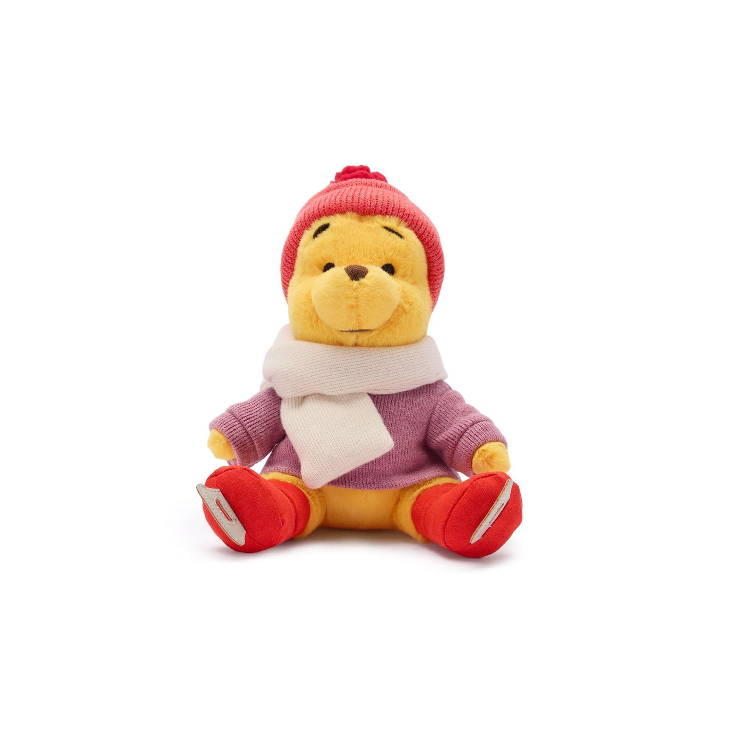 Disney Store Official Winnie the Pooh Ice Skating Plush - Cute Stuffed Animal for Winter Fun - The Perfect Plushie Inspired By The Many Adventures