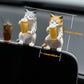 Cat Car Dashboard Decor for Men Women, Funny Cute Cats Desk Figurine Car Interior Dashboard Decoration Accessories - Mini Resin Dollhouse Simulated