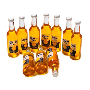 10Pcs Fake Beer Bottle,Mini Realistic Beers, Miniature Supplies,Bow Accessories, Cellphone Cabochons Decoden,Food Props, Fake Bake.