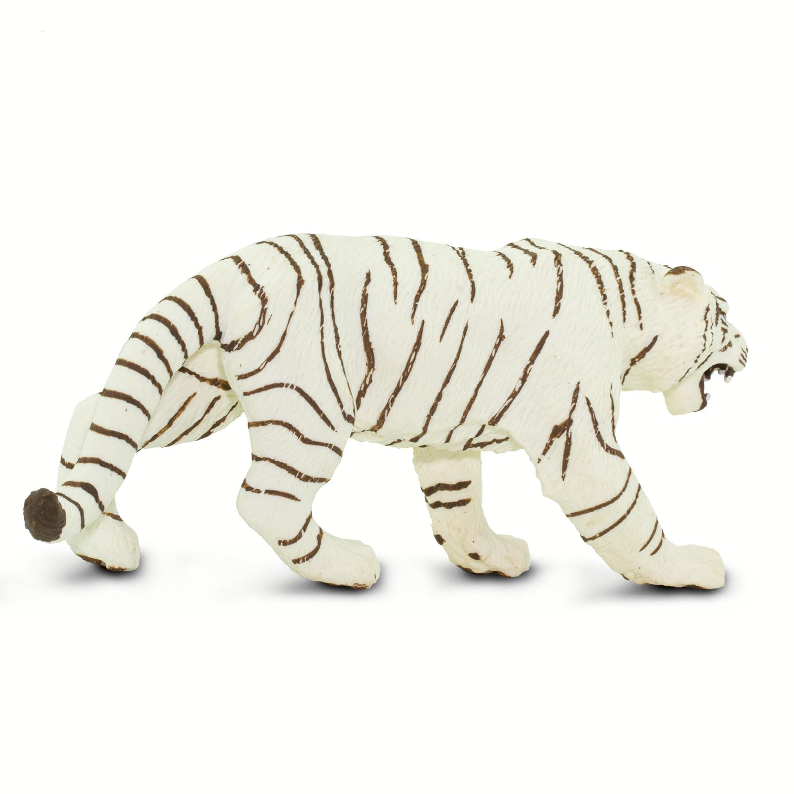 Safari Ltd. White Bengal Tiger Figurine - Detailed 6" Plastic Model Figure - Fun Educational Play Toy for Boys, Girls & Kids Ages 3+