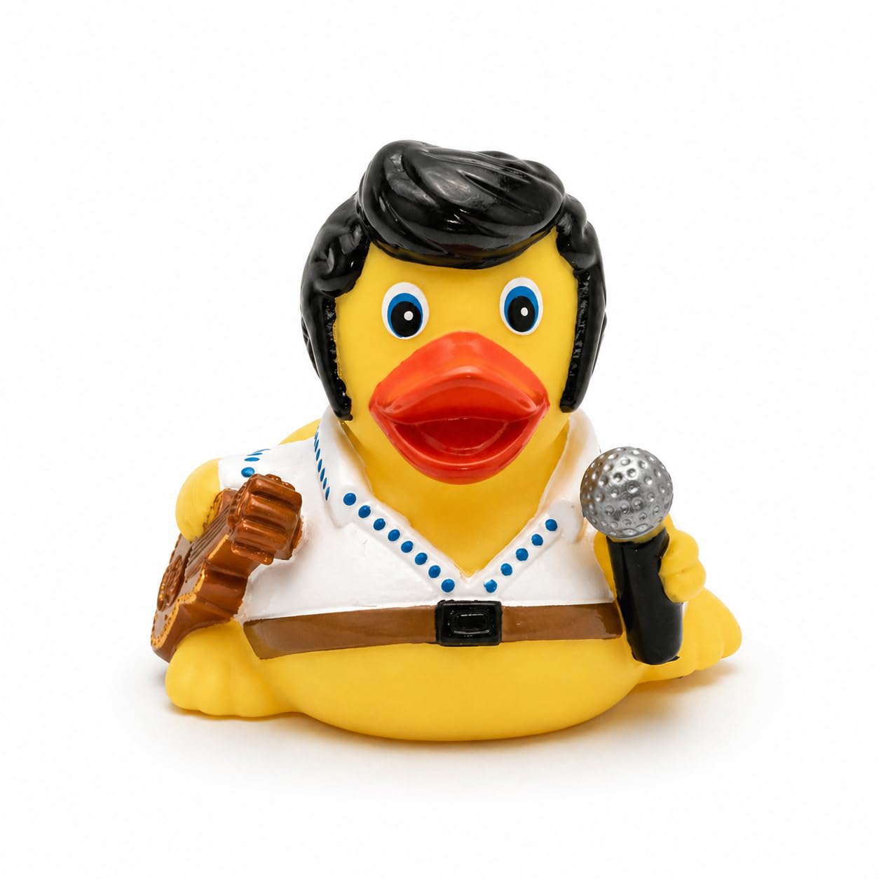 3 Inch DUCKY CITY Rock n Roll Rubber Duck [Sealed, Floats Upright] for Jeeps Music Singer Bath Toy for Kids and Toddlers, Baby Safe Funny Duck Gift