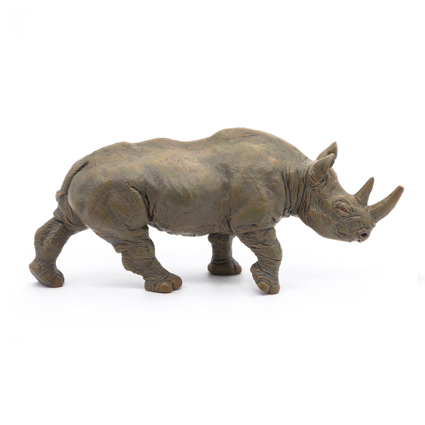 Papo Black Rhinoceros Toy Figure, Gray