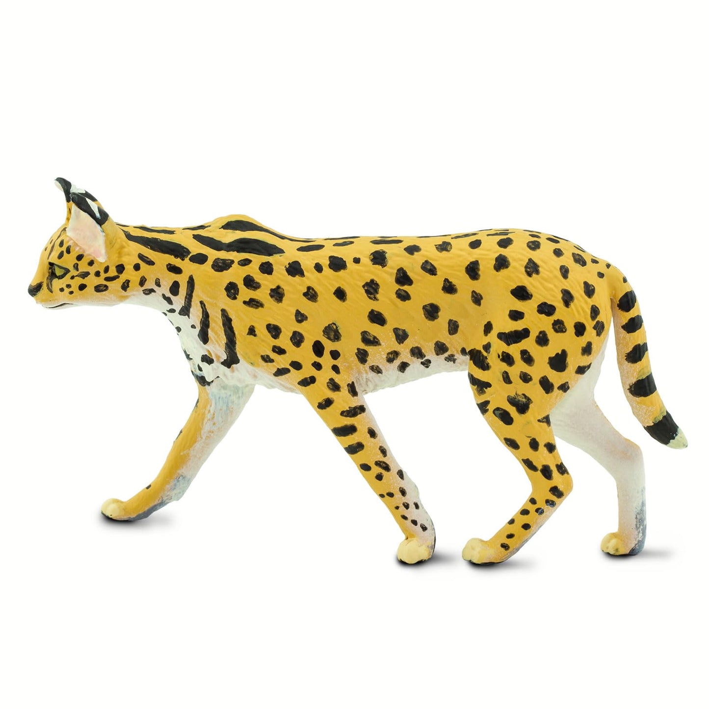 Safari Ltd. Serval Figurine - Realistic 3.75" Wild Cat Figure - Educational Toy for Boys, Girls, and Kids Ages 3+