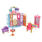 Barbie Dreamtopia Rainbow Cove Castle, Portable Playset with Handle, Puppy Figure, Transforming Features & 10+ Accessories