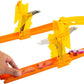 Hot Wheels Toy Car Track Set, Track Builder Playset Lightning Boost Pack & 1:64 Scale Vehicle, 12 Component Parts in Modular Storage Container