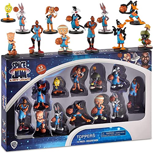 P.M.I. Space Jam Pencil Toppers | Collect All 13 Looney Tunes Toys Figures | Small Toys from Space Jam: A New Legacy | Party Supplies | Made