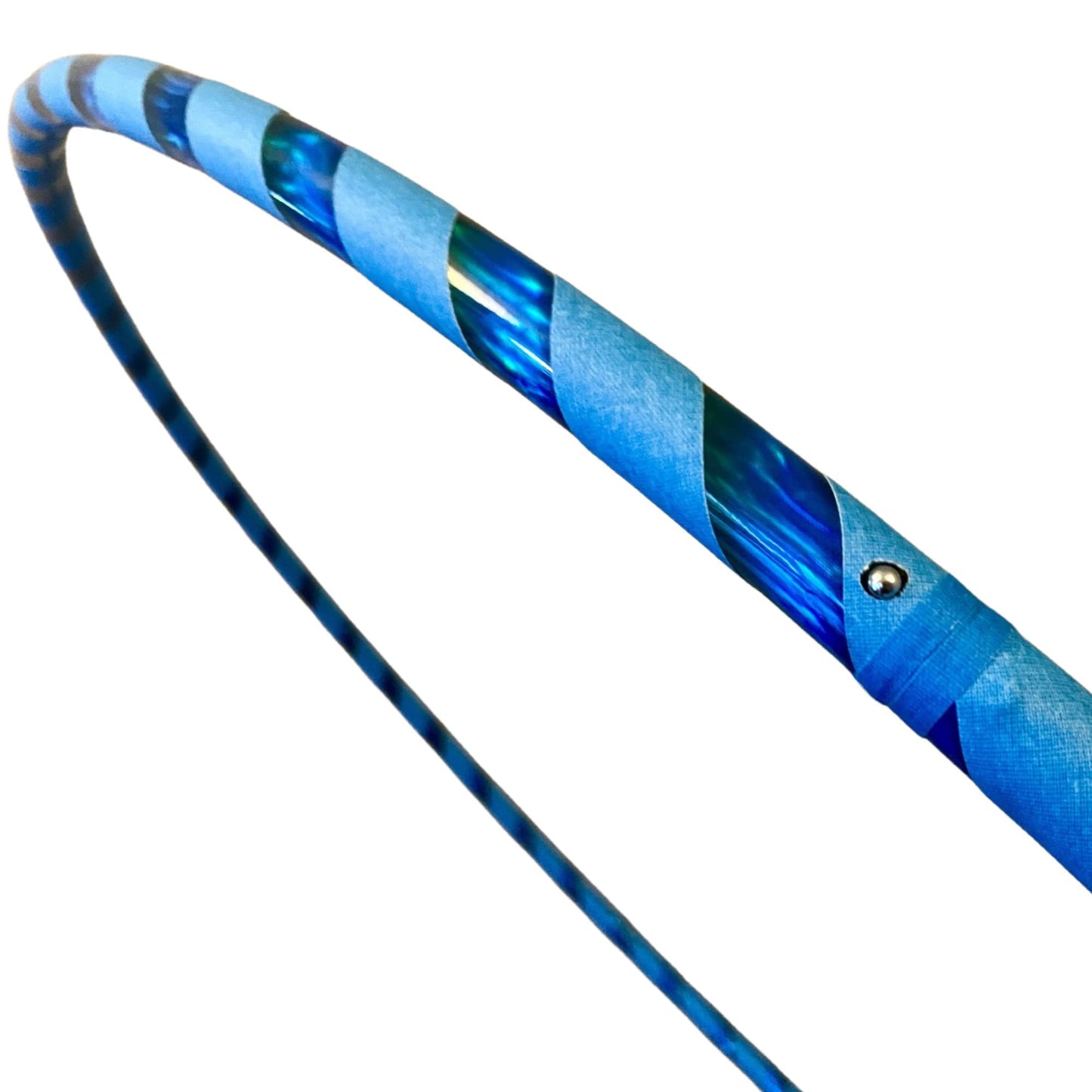 SpinMajik Kids Hula Hoop | Lighter Weight Yet Sturdy | UV Blue, Medium (32")