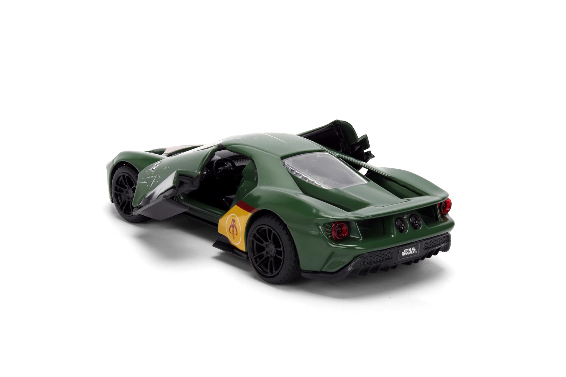 Jada Star Wars Boba Fett 2017 Ford GT - 1:32 Scale Hollywood Rides Die-Cast Collectible Car Toys - Toy for Collectors and Fans