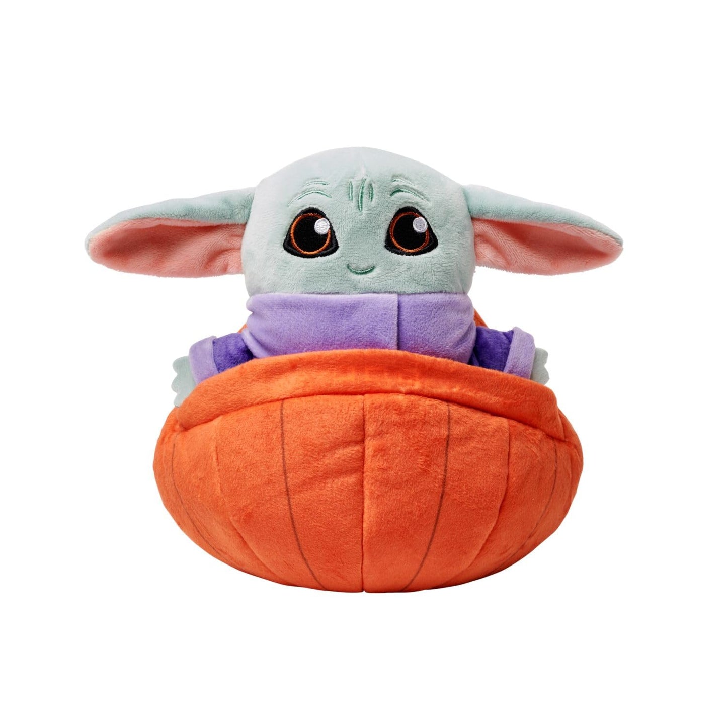Disney Store Official Grogu Plush in Adorable Pumpkin Shell - Star Wars: The Mandalorian - Seasonal Delight - Small 8 inch - Halloween Special Edition