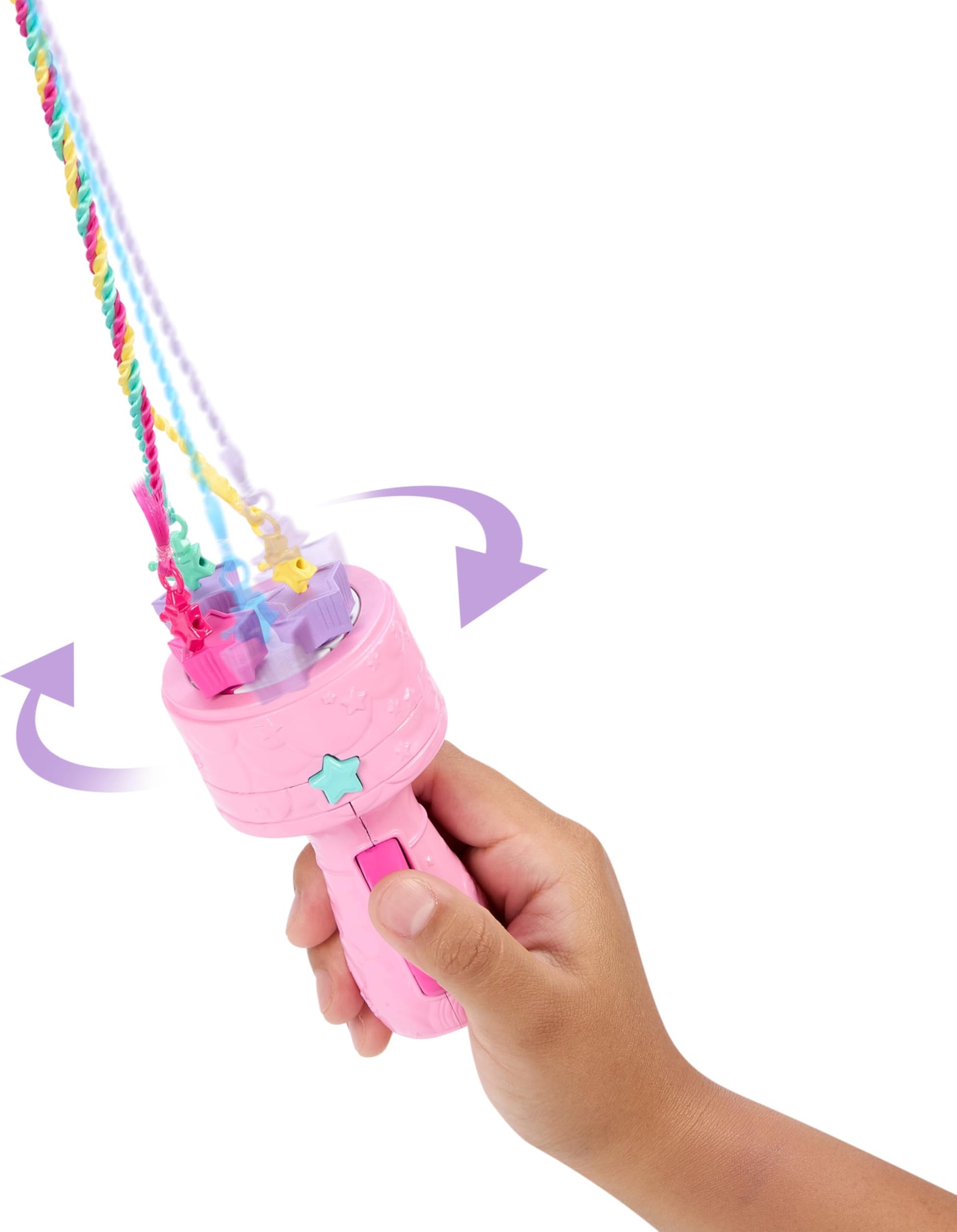 Barbie -Doll Magical Braided Hair Rainbow Hair Extensions Twist Tool Accessories JCW55