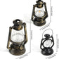 Bronze Miniature Oil Lantern, Retro Style Accessory, Hurricane Kerosene Lamp Model, Scene Decoration Ornament