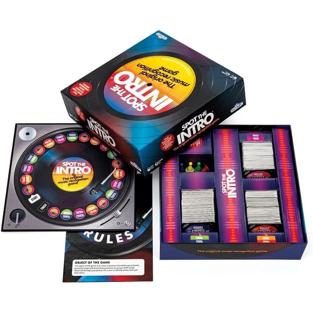 Outset Media Spot the Intro - Music Recognition Quiz Game - from the 60's to the 2010's - Ages 14+