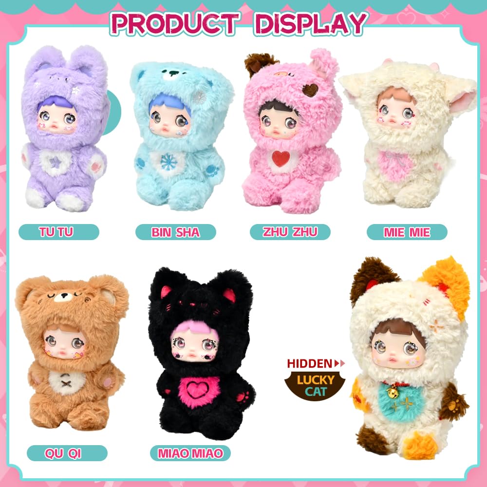 XiDonDon Vinyl Face Plush Doll Action Figures Collectible Toys (Single Box)