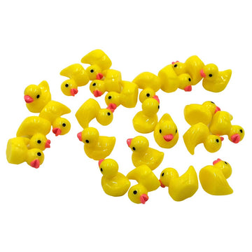 EMiEN 25PCS Little Yellow Mini Duck,Duckling Miniature Ornament Decoration Garden,Nice Decoration Accessories.