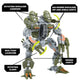 Snap Ships Forge Maul FT-12 Assault Mech - Build to Battle - No Batteries Required - Build 3 Different Designs -8+