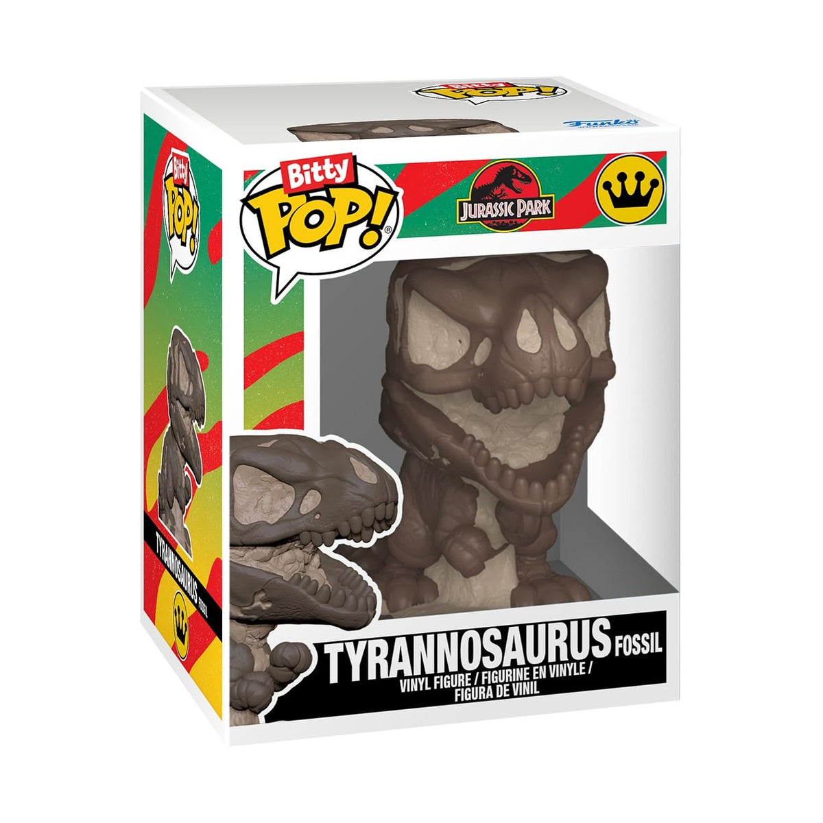 Funko Bitty Pop! Jurassic Park: John Hammond, Tyrannosaurus Fossil, Stygimoloch, and Velociraptor, with a 1 in 6 Chance for a Mystery Figure - 0.9