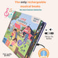 HEIMUR KIDS Little Explorer's Big Journey Sound Book | 28 Button Interactive Toddler Learning Toy | USB-C Rechargeable Nursery Rhymes & First Words