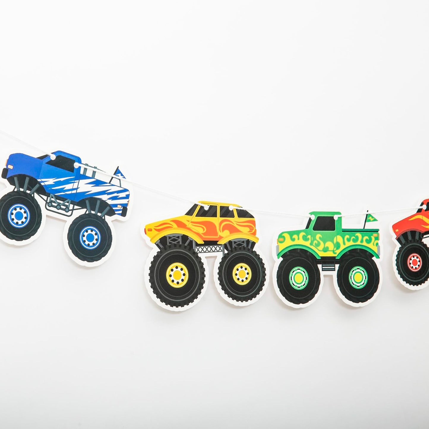 Monster Truck Birthday Party Banner,Truck Theme Party Decorations,Monster Party Supplies,Kids Monster Truck Party Favor