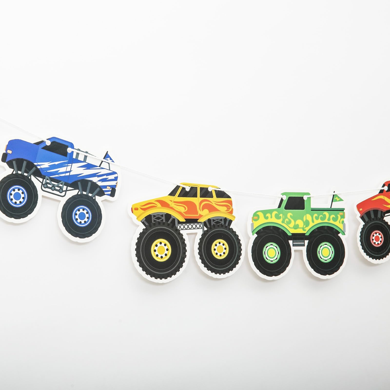 Monster Truck Birthday Party Banner,Truck Theme Party Decorations,Monster Party Supplies,Kids Monster Truck Party Favor