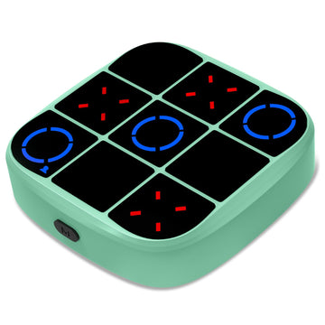 Tic-Tac-Toe Bolt Game, 4-in-1 Handheld Puzzle Games Console, Electronic Tic-Tac-Toe Game for Educational and Memory Growth, Portable Travel Games for