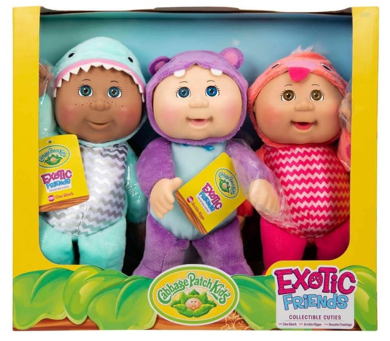 Cabbage Patch - Collectible Cuties Exotic Friends - 3 Pack