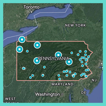 Pennsylvania Adventure Bucket List: 50 Scratch-Off Cards for Outdoor Activities, Tourist Attractions, and Road Trips - Perfect Travel Gift and Guide