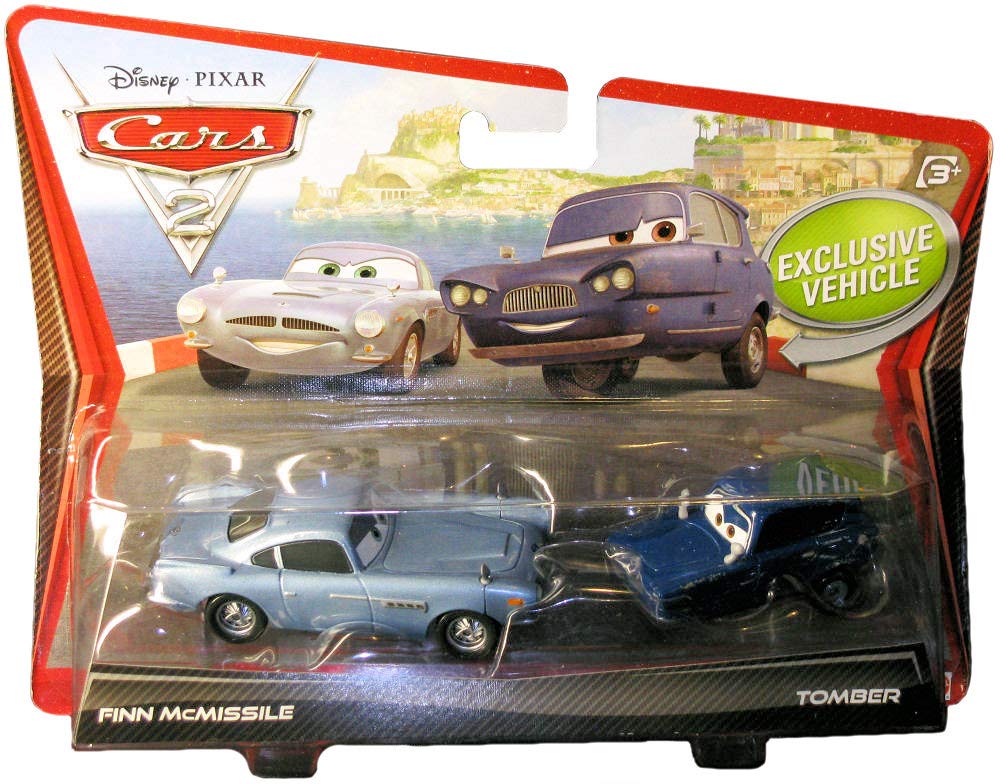 Disney-Pixar CARS 2 Movie - 1:55 Die Cast Car 2 Pack Finn McMissile & Tomber