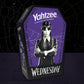 Yahtzee: Wednesday Dice Game, Collectible Flocked Interior Coffin Dice Cup, Classic Game Based on Addams Family Character Wednesday Addams, Officially